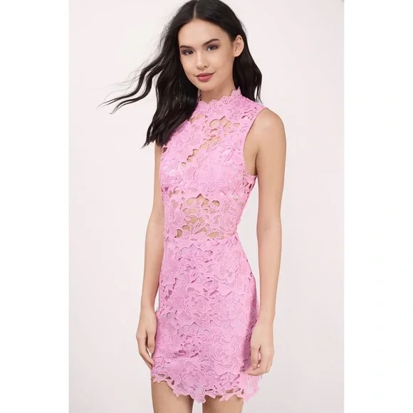 Tobi Dresses | Tobi Pink Lace Dress | Color: Pink | Size: M | Annieanniie's Closet